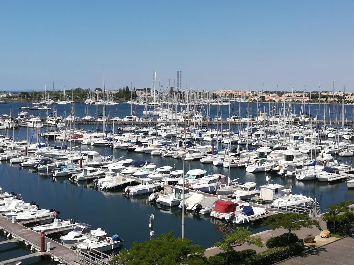 Studio Cabine Vue Port Avec Parking Prive, Piscine, Parc, Boulodrome Agde Buitenkant foto